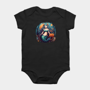 Pretty Little Halloween Mermaid Baby Bodysuit